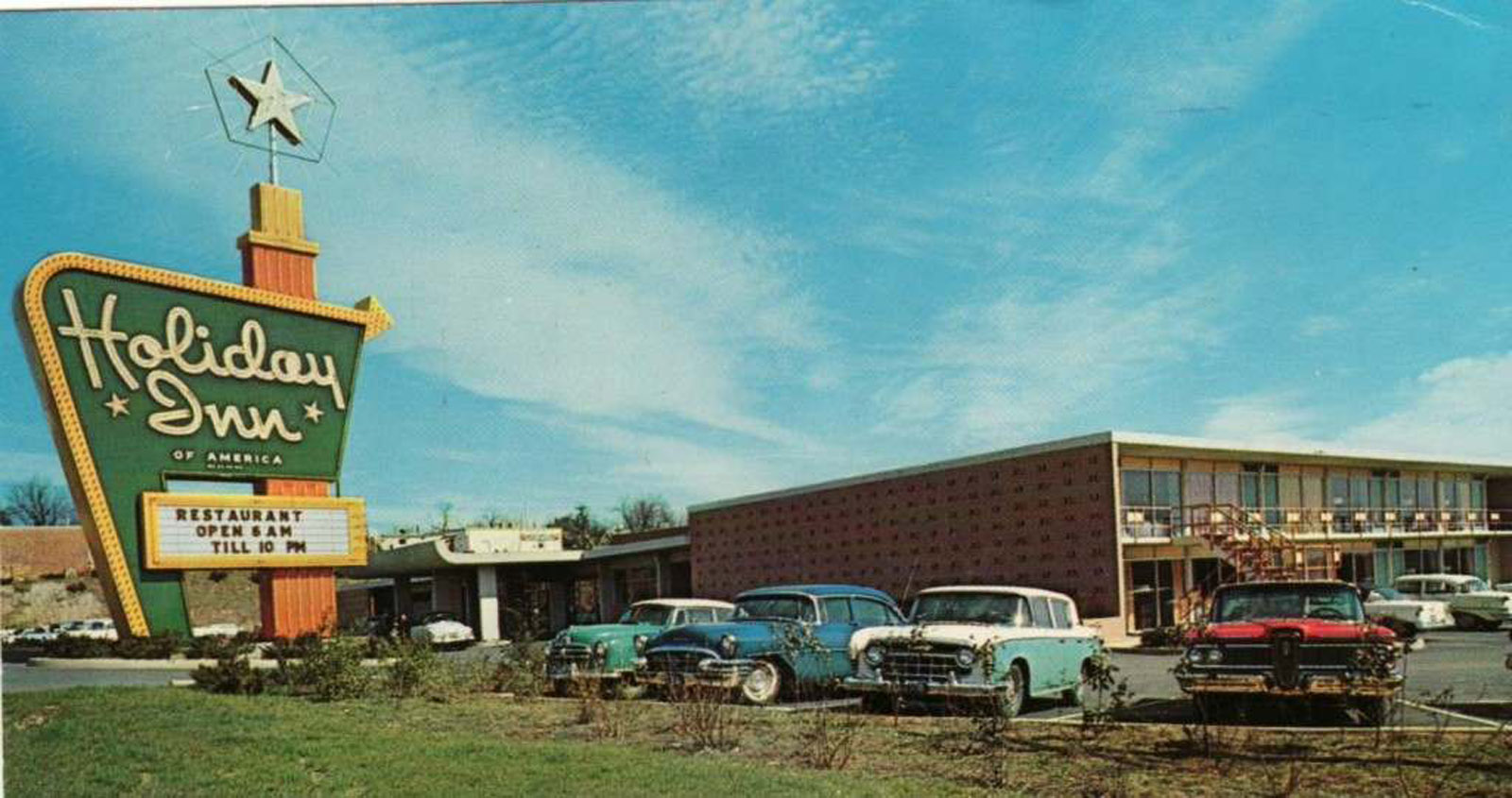 postcard image of holiday inn